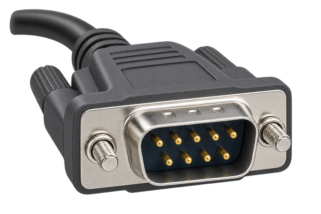 Nine-pin D-sub serial connector illustrating platSerialGeneric